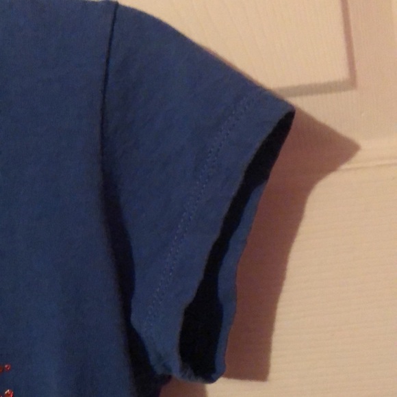 Texas Rangers Logo Graphic Blue T-Shirt Girls Large L 10/12 MLB Baseball Fun - Picture 6 of 12